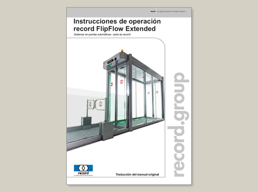 record FlipFlow EXTENDED – Instrucciones de operacíon