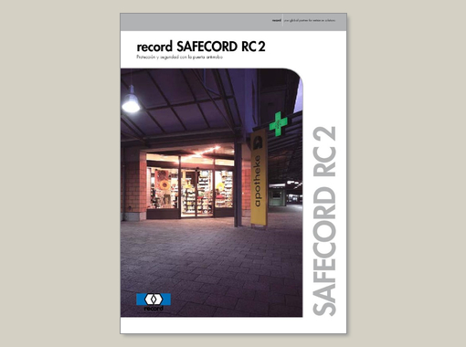 record SAFECORD RC 2 – folleto